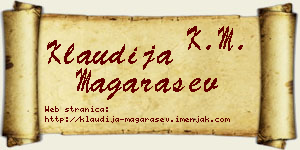 Klaudija Magarašev vizit kartica